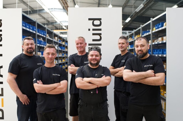 Das Montage- und Serviceteam von DELTA-Fluid